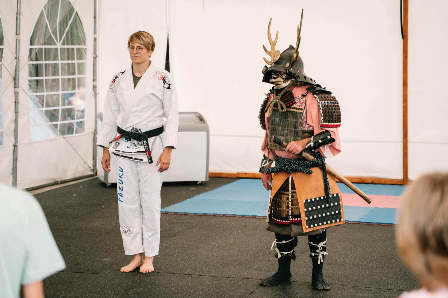 Samurairüstung beim Kampfsportcamp