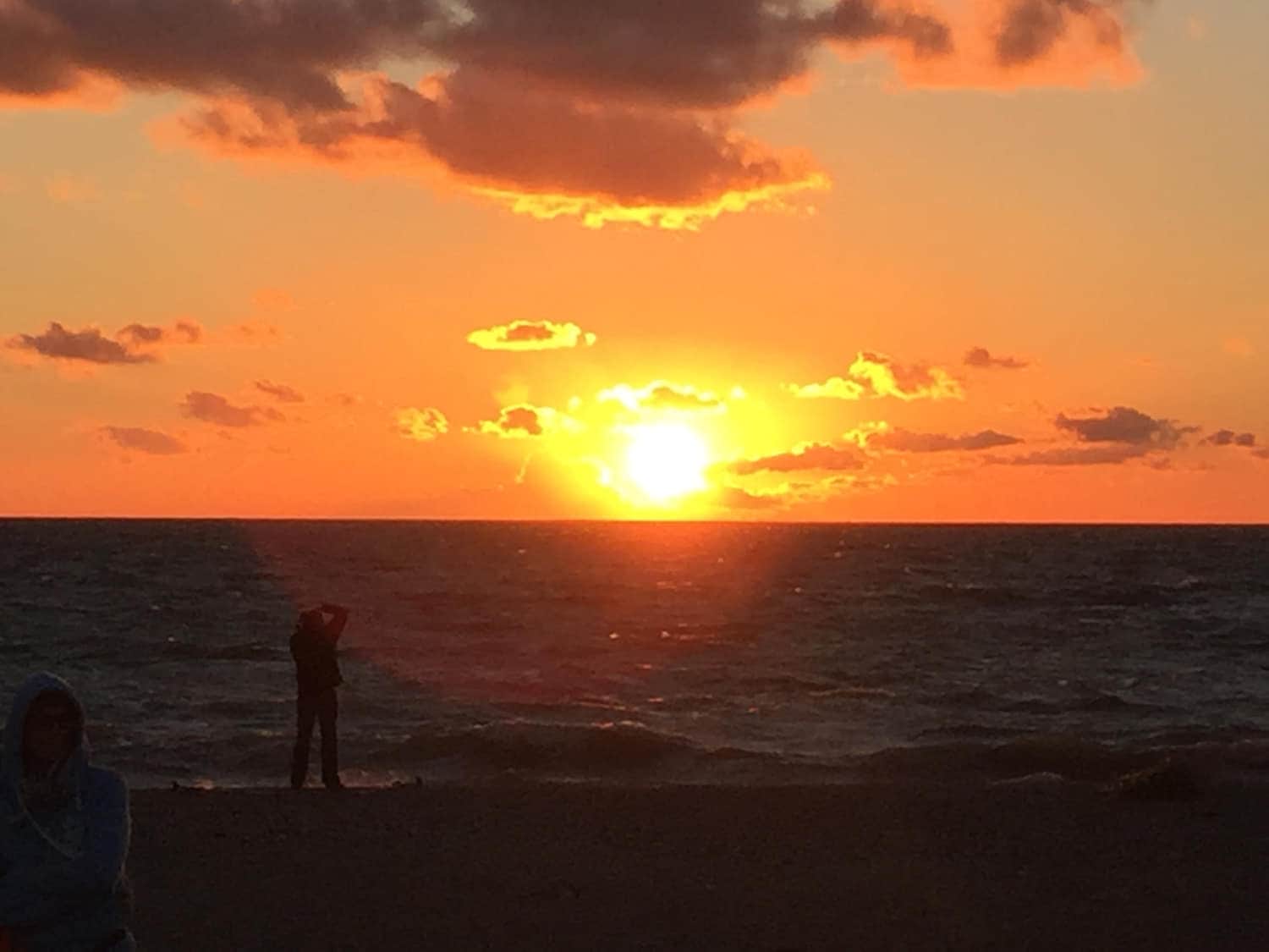 Sonnenuntergang über der Ostsee vor Wallnau