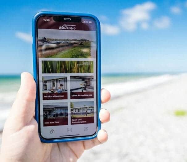Smartphone on the beach